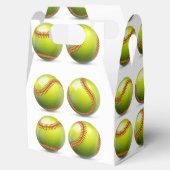 イエローソフトボールテーマ誕生日パーティー フェイバーボックス (オープン)