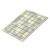 イエローソフトボールマルチボールカレン空白のダー ノートパッド (アングル)