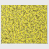 イエローソフトボール収集 ラッピングペーパー (フラット)