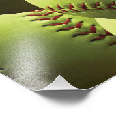 イエローソフトボール壁紙 フォトプリント            (角)