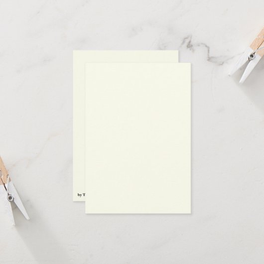 イエローソフト淡い色のホワイトパステル無地のカラー カード (正面/裏面インサイチュ)