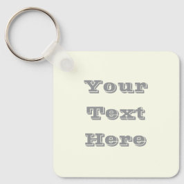 イエローソフト淡い色のホワイトパステル無地のカラー キーホルダー