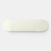 イエローソフト淡い色のホワイトパステル無地のカラー スケートボード (横)