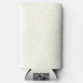 イエローソフト淡い色のホワイトパステル無地のカラー スリム缶クーラー (正面)