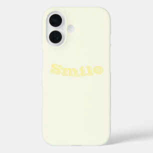 イエローソフト淡い色のホワイトパステル無地のカラー iPhone 16ケース