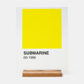 イエローソングアルバム – 背澄ん景 アクリルサイン (正面)