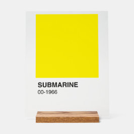 イエローソングアルバム – 背澄ん景 アクリルサイン