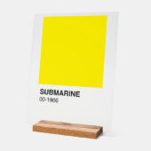 イエローソングアルバム – 背澄ん景 アクリルサイン (傾斜)