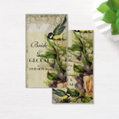 イエローソングバードケージの好意ギフトラベル (デスク)