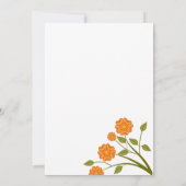 イエローソンバードブライダルシャワー招待 招待状 (裏面)