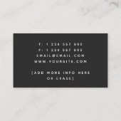 イエローソーグランジロゴハンディマン工具大工 名刺 (裏面)