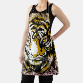イエロータイガーエプロン | Tigerカラフル顔 エプロン (インサイチュ)