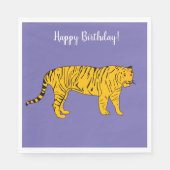 イエロータイガーナプキンス スタンダードランチョンナプキン (正面)