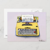 イエロータイプライター ポストカード (正面/裏面)