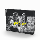 イエロータイポグラフィベストフレンズモノクロ フォトブロック (右)