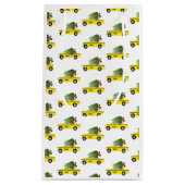 イエロータクシーキャブのクリスマスツリー フェスティブホリデー スモールペーパーバッグ (正面)