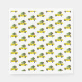 イエロータクシーキャブクリスマスツリーフェスティバルホリデイNYC スタンダードランチョンナプキン (正面)