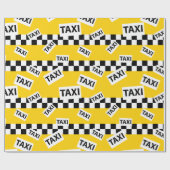 イエロータクシーキャブニューヨークのタクシー運転手イエロー ラッピングペーパー (フラット)