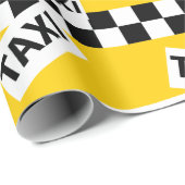 イエロータクシーキャブニューヨークのタクシー運転手イエロー ラッピングペーパー (ロールコーナー)