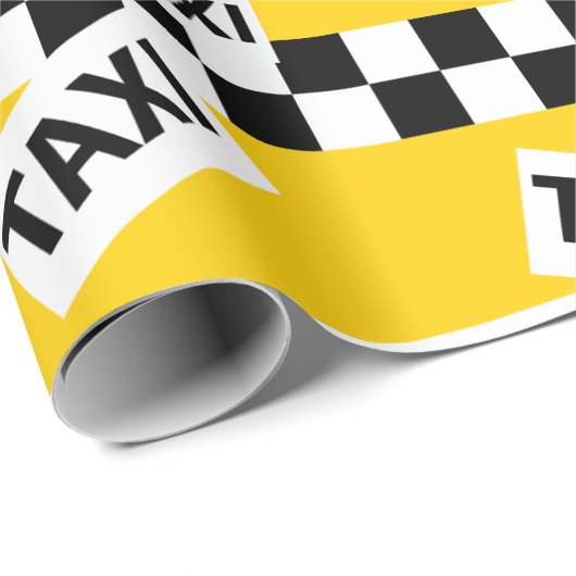 イエロータクシーキャブニューヨークのタクシー運転手イエロー ラッピングペーパー (ロールコーナー)