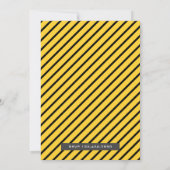 イエロータクシーキャブ子供の誕生日パーティー 招待状 (裏面)