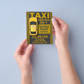 イエロータクシーサービスのタクシー チラシ (手)