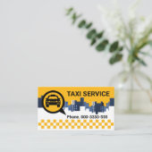 イエロータクシーシティスカイラインキャブサービス 名刺 (スタンド正面)