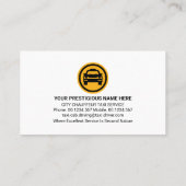 イエロータクシータクシーのスピーチボックス 名刺 (裏面)