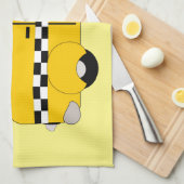 イエロータクシーデザイン キッチンタオル (四つ折り)