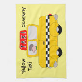 イエロータクシーデザイン キッチンタオル (縦)
