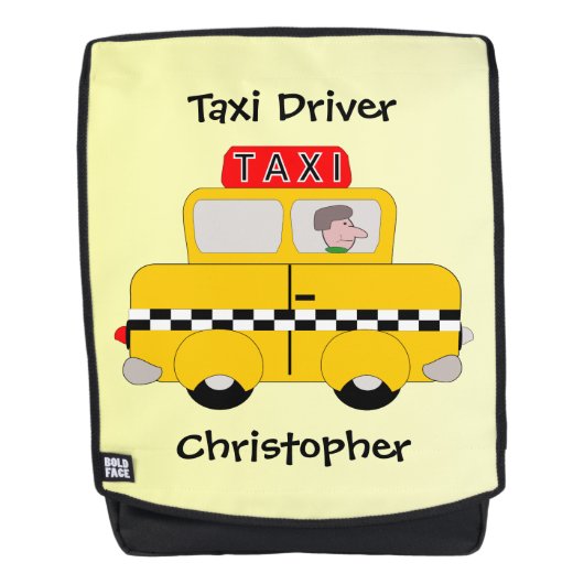 イエロータクシーデザイン バックパック (正面)