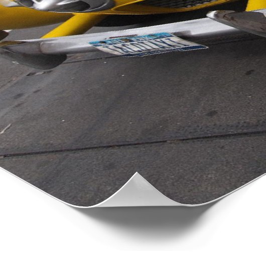 イエロータクシーニューヨークヴィンテージ ポスター (角)