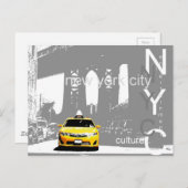 イエロータクシーブルックリンブリッジNycニューヨーク ポストカード (正面/裏面)