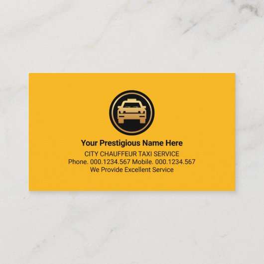 イエロータクシーボックスショーファ 名刺 (裏面)