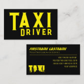 イエロータクシー夜市スカイラインタクシー運転手 名刺 (正面/裏面)