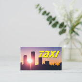 イエロータクシー市街スカイライン太陽タクシー運転手 名刺 (スタンド正面)