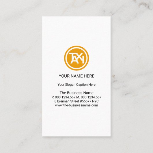 イエロータクシー輸送タイヤタクシー運転手 名刺 (裏面)