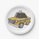 イエロータクシー ペーパープレート (正面)