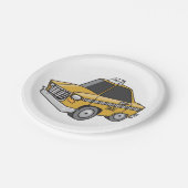 イエロータクシー ペーパープレート (アングル)