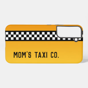 イエロータクストライプシー会社「Mom's Taxi Co. Samsung Galaxy S22+ケース