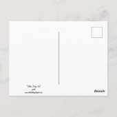 イエロータブビーキャットパステルアート ポストカード (裏面)