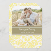 イエロータンダマスクフォトリハーサルディナーパーティー 招待状 (正面/裏面)