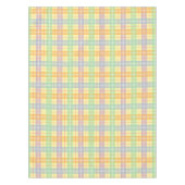 イエロータータンチェックプレイド テーブルクロス (正面)