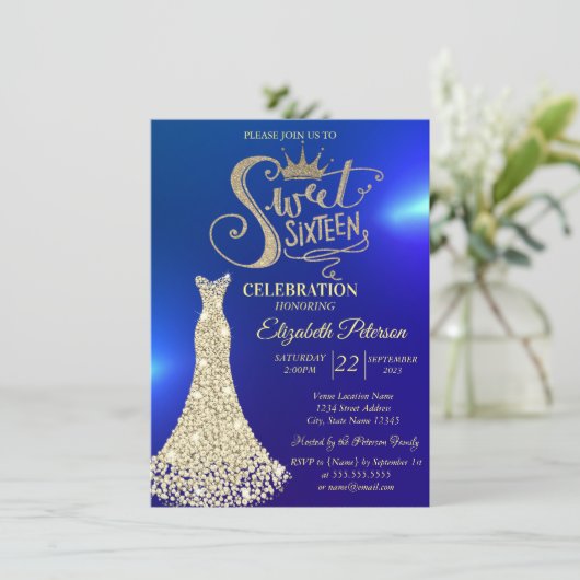 イエローダイアモンズドレス、ダイアモンズスウィート16 招待状 (スタンド正面)