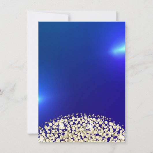 イエローダイアモンズドレス、ダイアモンズスウィート16 招待状 (裏面)