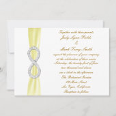 イエローダイアモンドインフィニティ結婚式招待状 招待状 (正面)