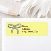 イエローダイアモンドボウ結婚ズ住所 シール (インサイチュ)