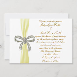 イエローダイアモンドボウ結婚式招待状 招待状