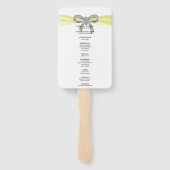 イエローダイアモンドボウ結婚式 プログラム ハンドファン (裏面)