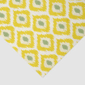 イエローダイヤモンドイカットパターン 薄葉紙 (詳細)
